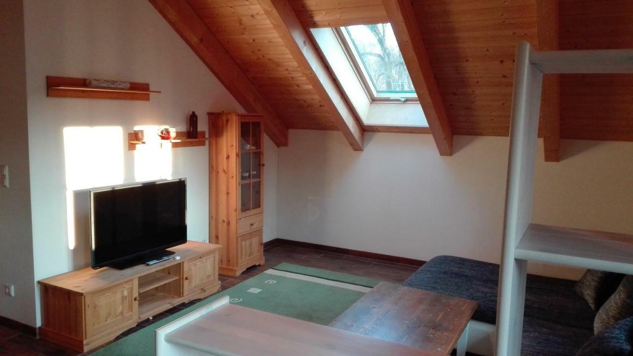Blockhaus - Ferienwohnung Sunrise Augustusburg Kültér fotó